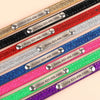 Individuell gravierte Leder-Hundehalsband mit ID-Tag