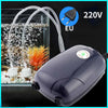 Quiet Dual-Outlet Aquarium Air Pump with Check Valve