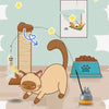 Juguete Interactivo para Gatos con Plumas y Varita