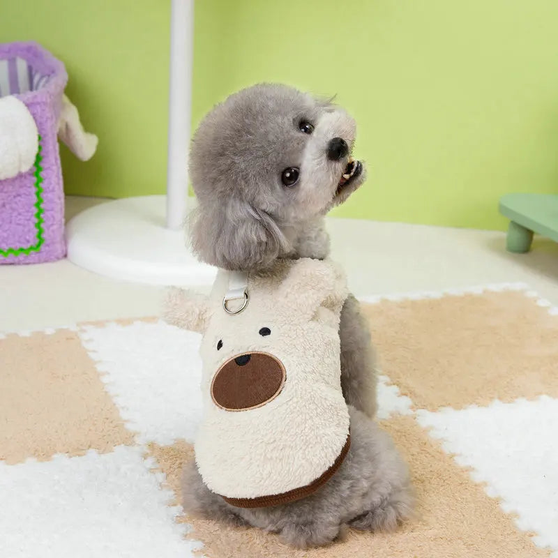 Chaleco de Felpa Suave para Perros y Gatos
