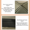 Breathable Pet Tent House with Foldable Design and Double-Sided Mat
