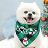 Christmas Triangle Dog Bandana Scarf with Adjustable Fit
