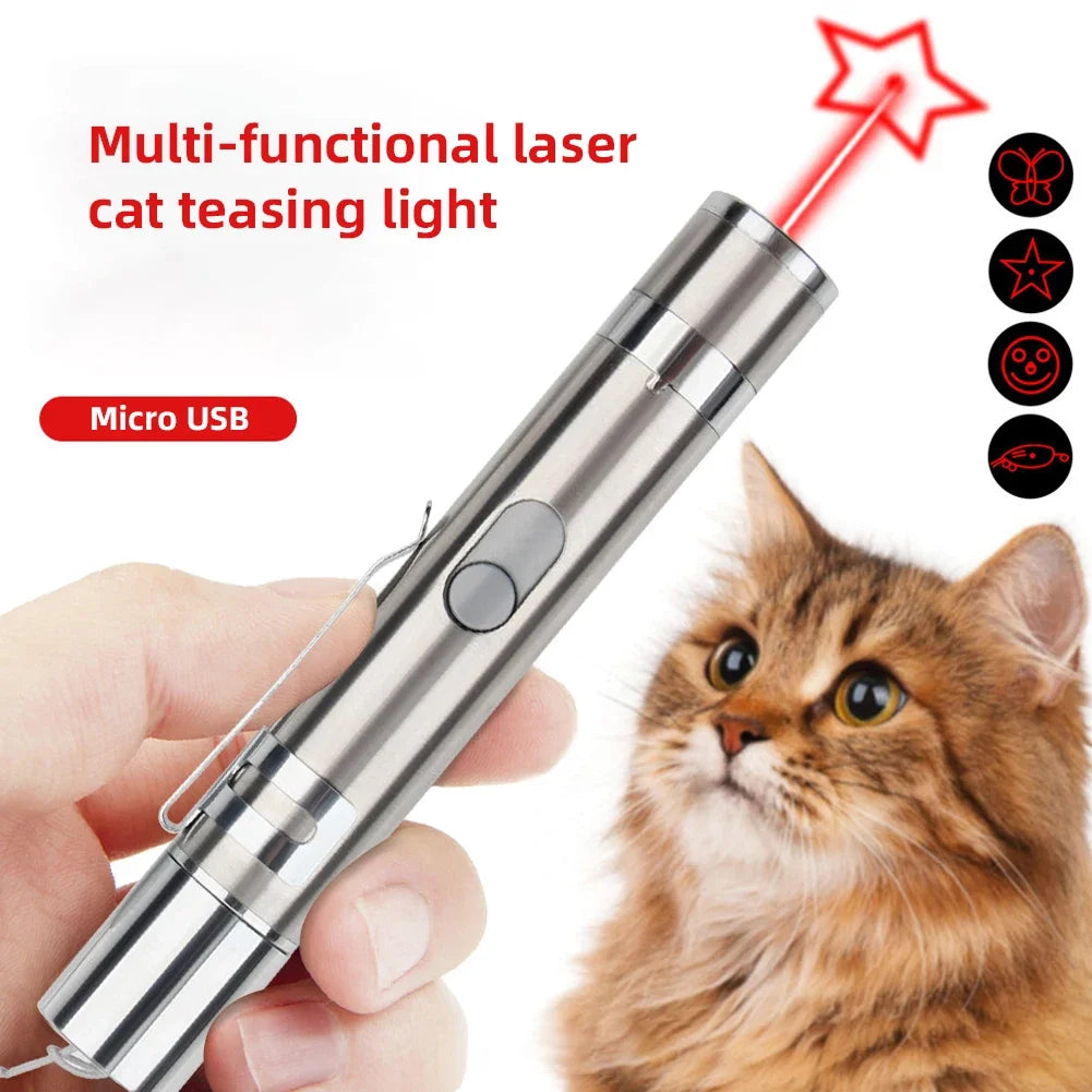 Rechargeable LED Cat Laser Pointer with Multiple Modes