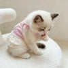 Floral Print Thin-Strap Dress for Cats