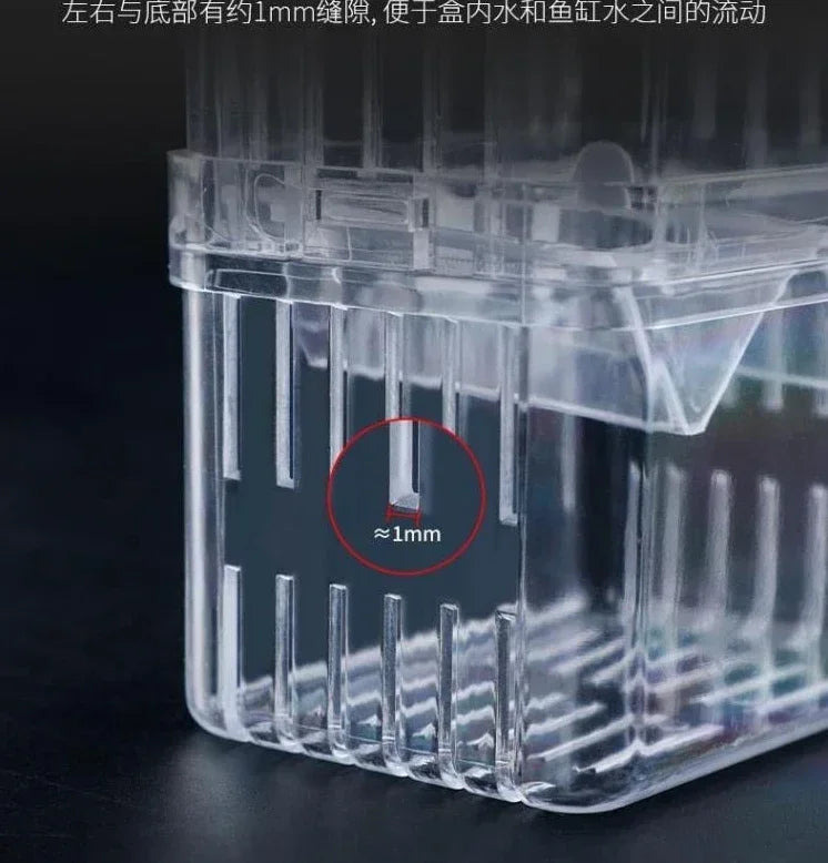 Acrylic Fish Breeding Isolation Box with Double Compartments