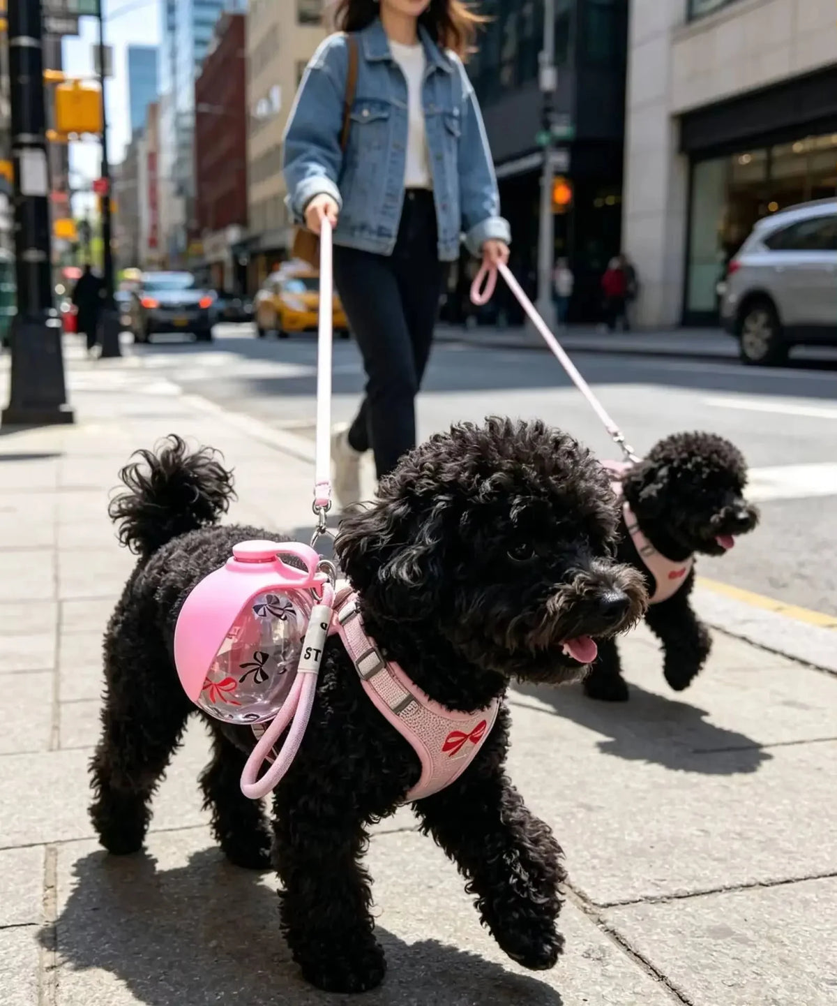 Portable 2-in-1 Pet Water Bottle with Lanyard