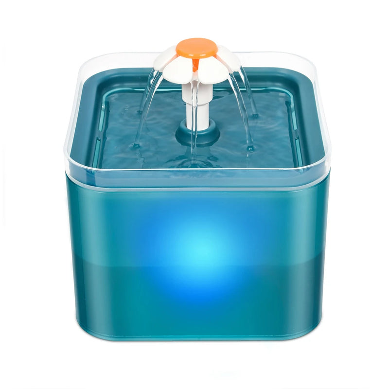 Fuente de Agua para Mascotas de 2L con Indicador LED