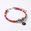 Collier pour animaux de compagnie avec empreinte de patte ajustable
