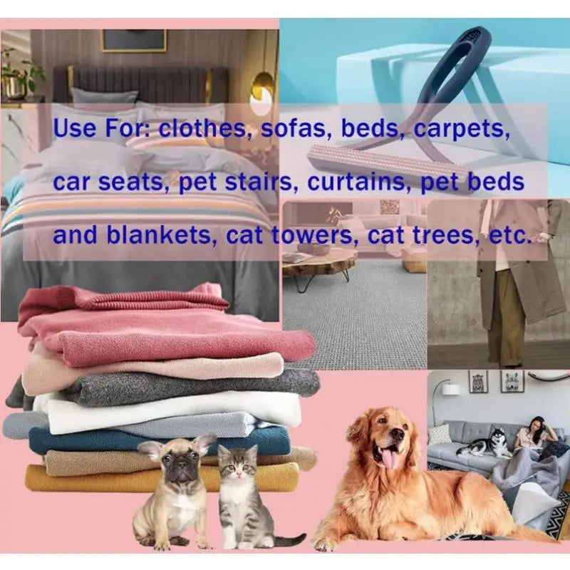 Double-Sided Silicone Pet Hair Remover & Fabric Shaver