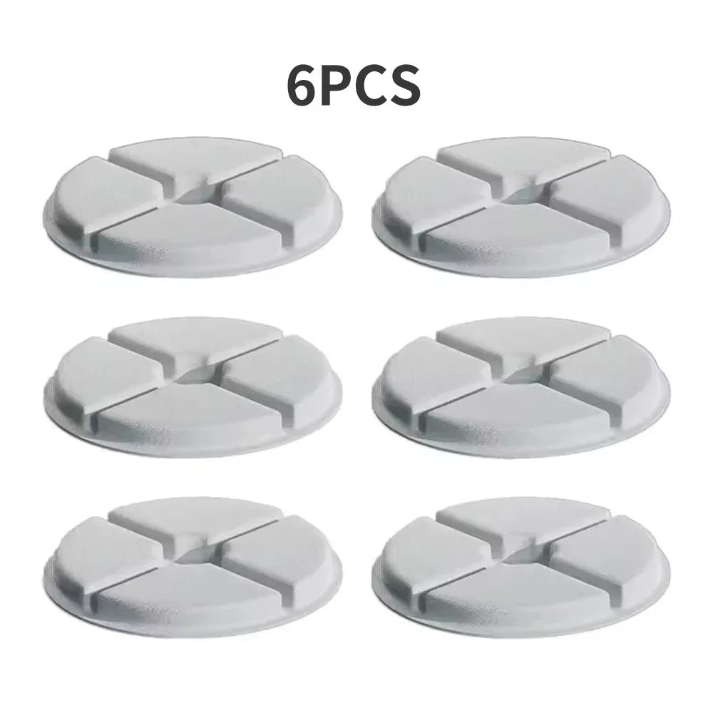 Six pieces of white ceramic automatic pet water fountain discs.