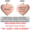 Personalized Pet ID Tag for Collar - Engraved Heart Tag