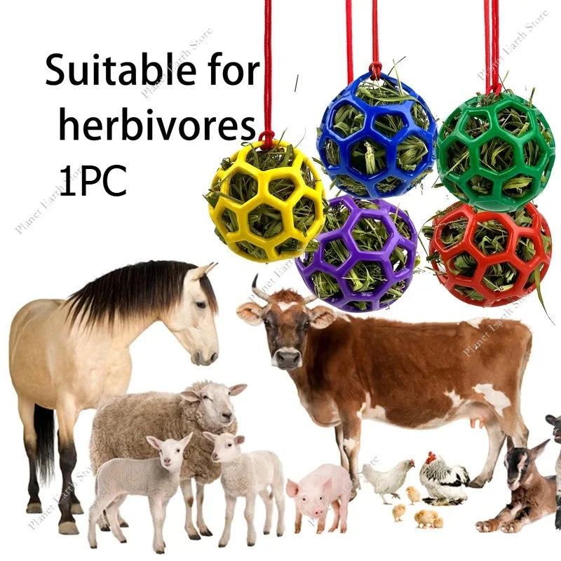 Pelota Dispensadora de Heno Interactiva para Caballos y Animales Pequeños