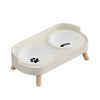 Colorful Double Dog Bowl Set with Stainless Steel and Plastic Base