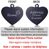 Personalized Pet ID Tag for Collar - Engraved Heart Tag