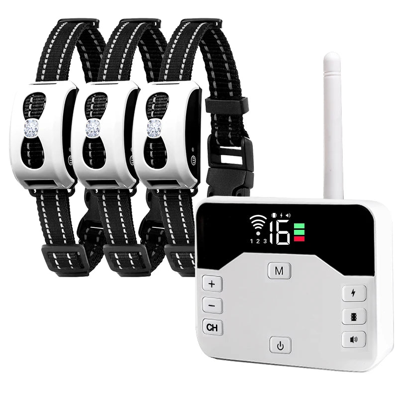 2-in-1 Wireless Dog Training Collar with Remote and Electric Fence