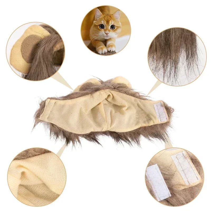 Sombrero de Melena de León para Mascotas
