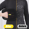 After and before comparison of reusable pet hair removal gloves showing the effectiveness of static cleaning technology