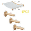 Wall-Mounted Cat Hammock and Climbing Stairs with Scratcher