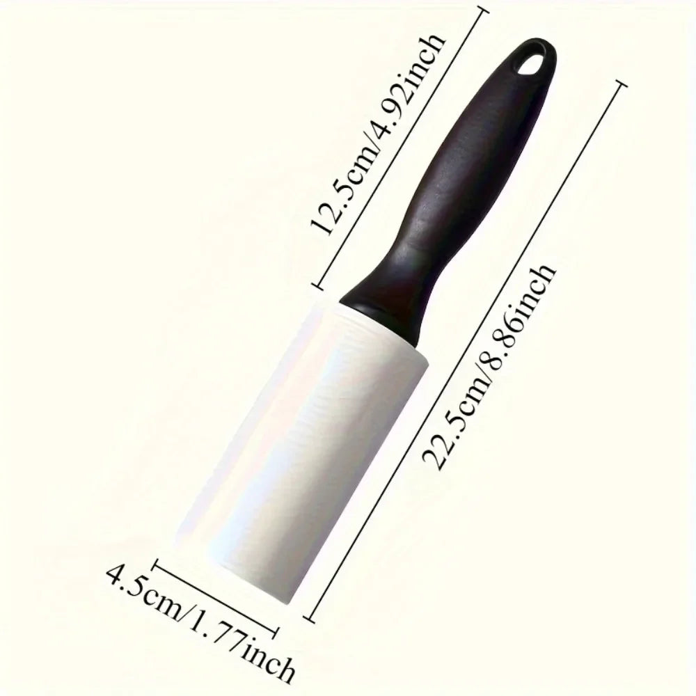 Adhesive Lint Roller with Handle for Pet Hair and Lint Removal