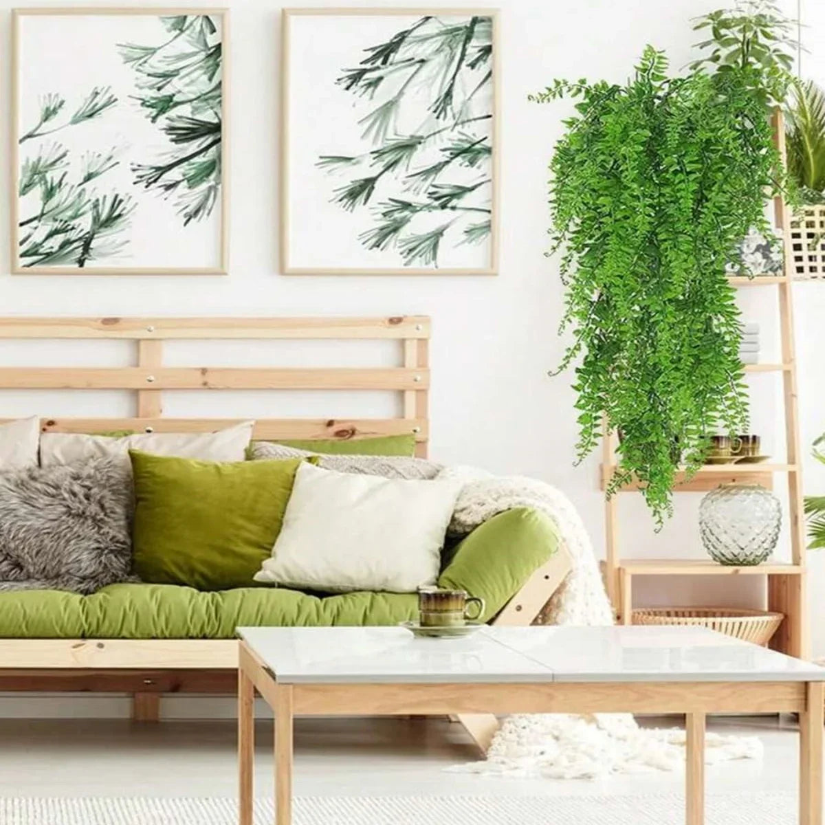 Artificial Persian Fern Hanging Vines (4-Pack)