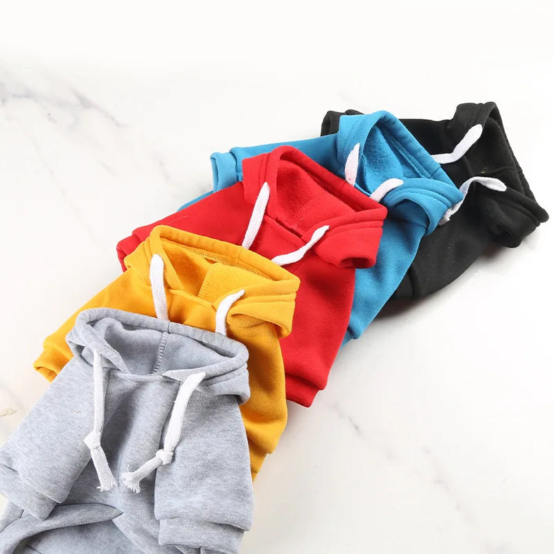 Sudadera de Fleece para Perro Grande con Capucha y Bolsillo con Cremallera