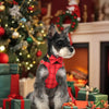 Classic Plaid Dog Collar, Harness & Leash Set with Bowtie