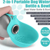 Portable 2-in-1 Dog Drinking Bottle with Collapsible Silicone Bowl