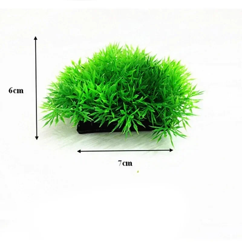 Artificial Aquarium Plants for Fish Tank Decor (6 cm)