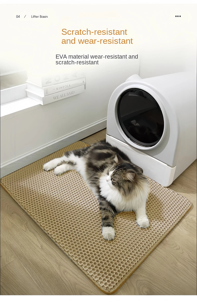 Large EVA Double-Layer Cat Litter Mat Waterproof