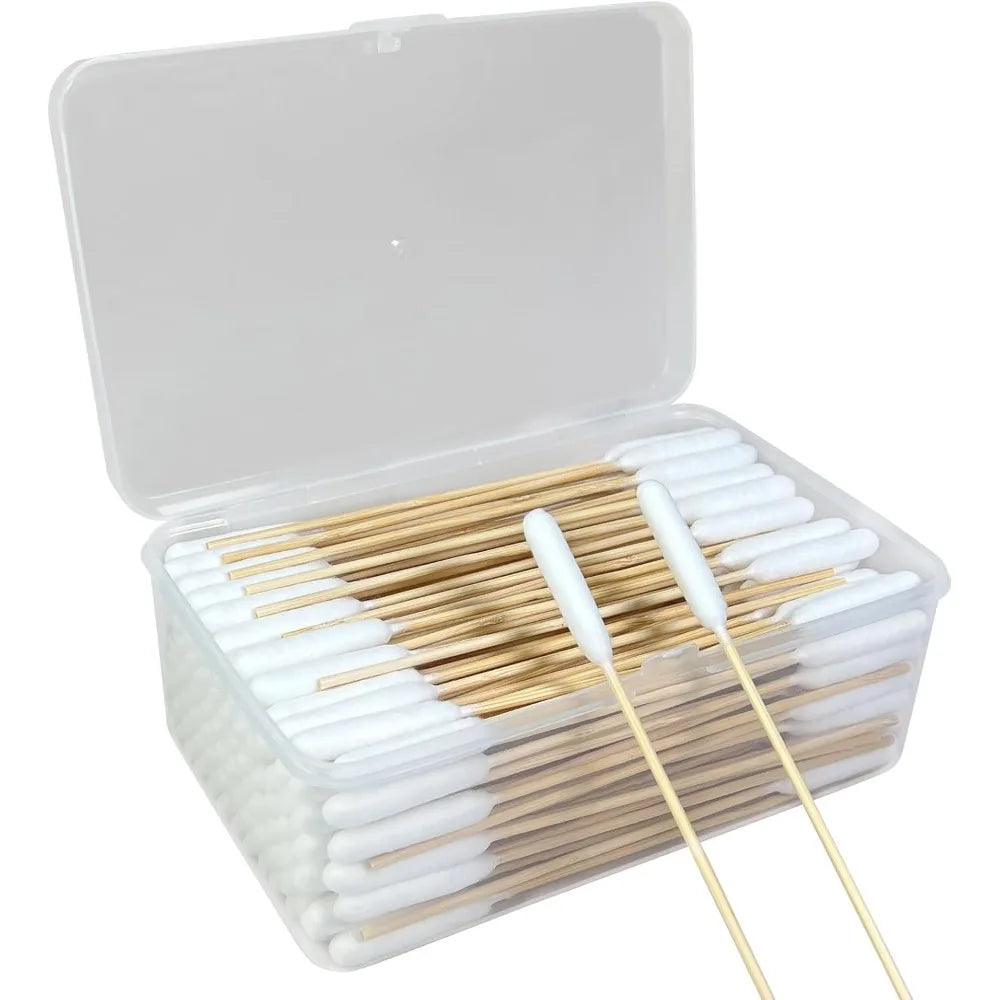 Extra-Long Double-Tipped Cotton Swabs for Pet Ear Care
