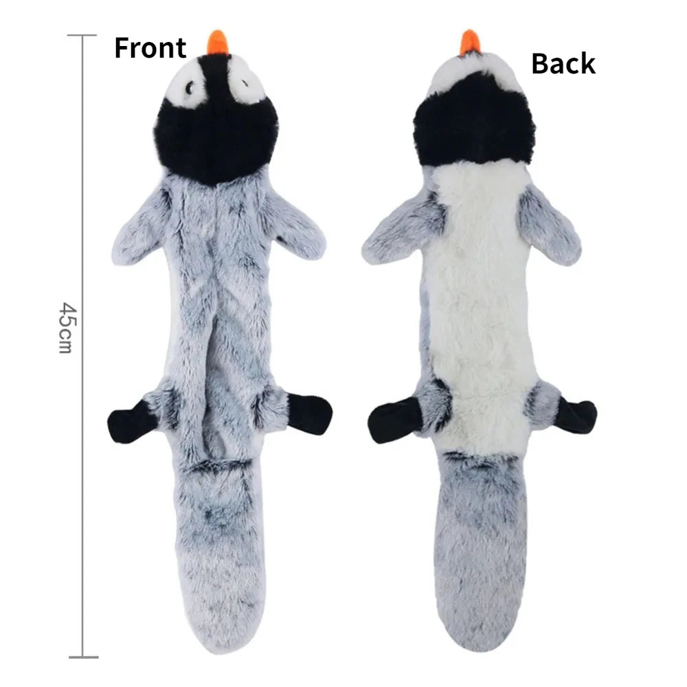Squeaky Plush Dog Toy with Crinkle Paper – No Stuffing, Durable & Fun
