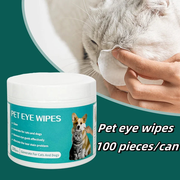 Pet Eye Wipes for Tear Stains Cat and Dog Cleaning Wipes