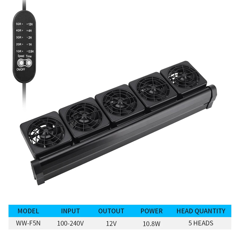 Ventilateur de refroidissement pour aquarium réglable
