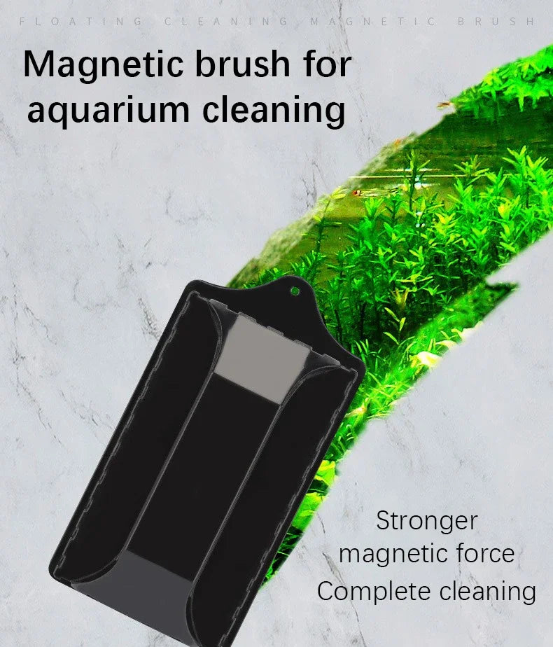 Double-Sided Magnetic Aquarium Glass Cleaner