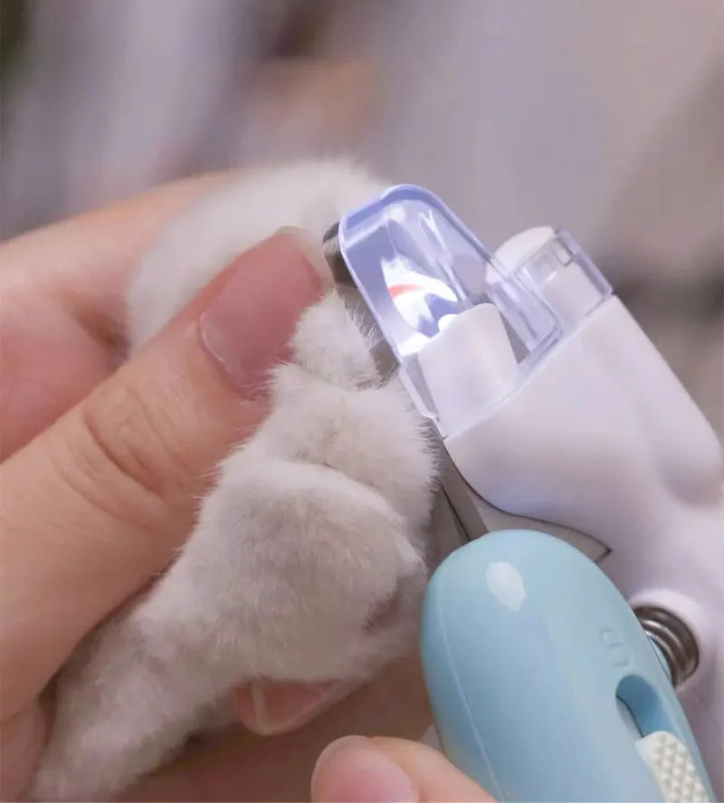 LED Pet Nail Clippers with Safety Lock for Dogs and Cats