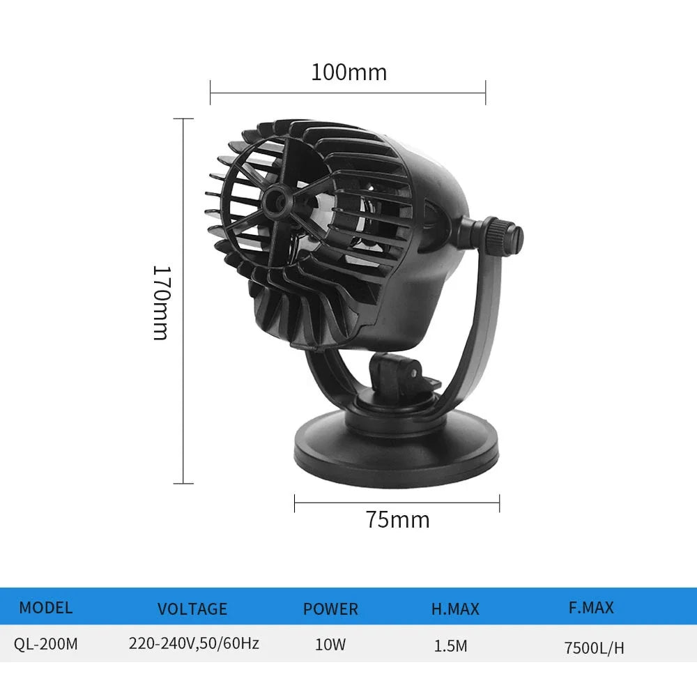 Compact Aquarium Wave Pump with Quiet Operation