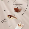 Rechargeable Chirping Bird Cat Toy with Catnip
