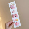 Adorable Flower Snap Clips for Baby Girls (Set of 6)