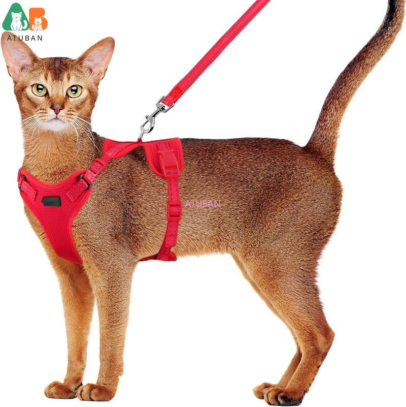 Ausbruchssicherer Katzen-Geschirr mit Leine