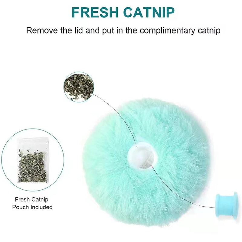 Pelota de Peluche Interactiva para Gatos con Sonidos Incorporados
