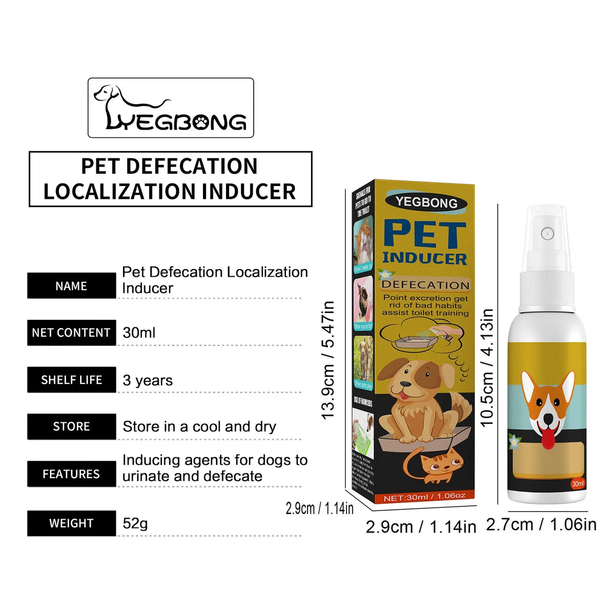 Pet Potty Training Spray for Dogs and Cats