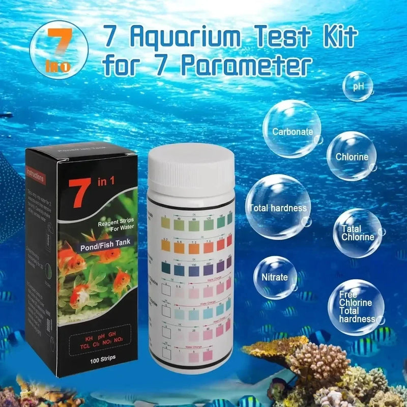 Bandelettes de test d'eau pour aquarium 16 en 1