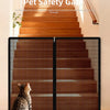 Breathable Metal Mesh Pet Barrier Gate with Zipper Door
