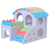 Rainbow Staircase Wooden Hamster House with DIY Assembly Kit