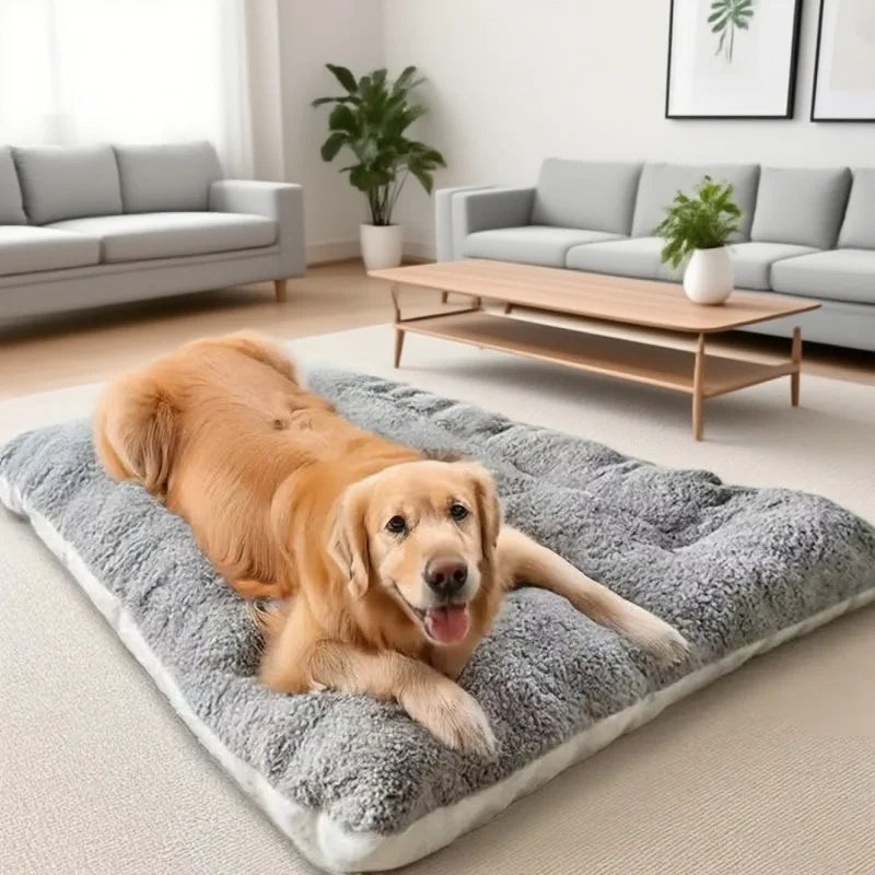 Extra Large Plush Dog Bed Sofa with Reversible Design