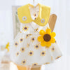 Princess Mesh Dog Dress with Bow Lace Trim