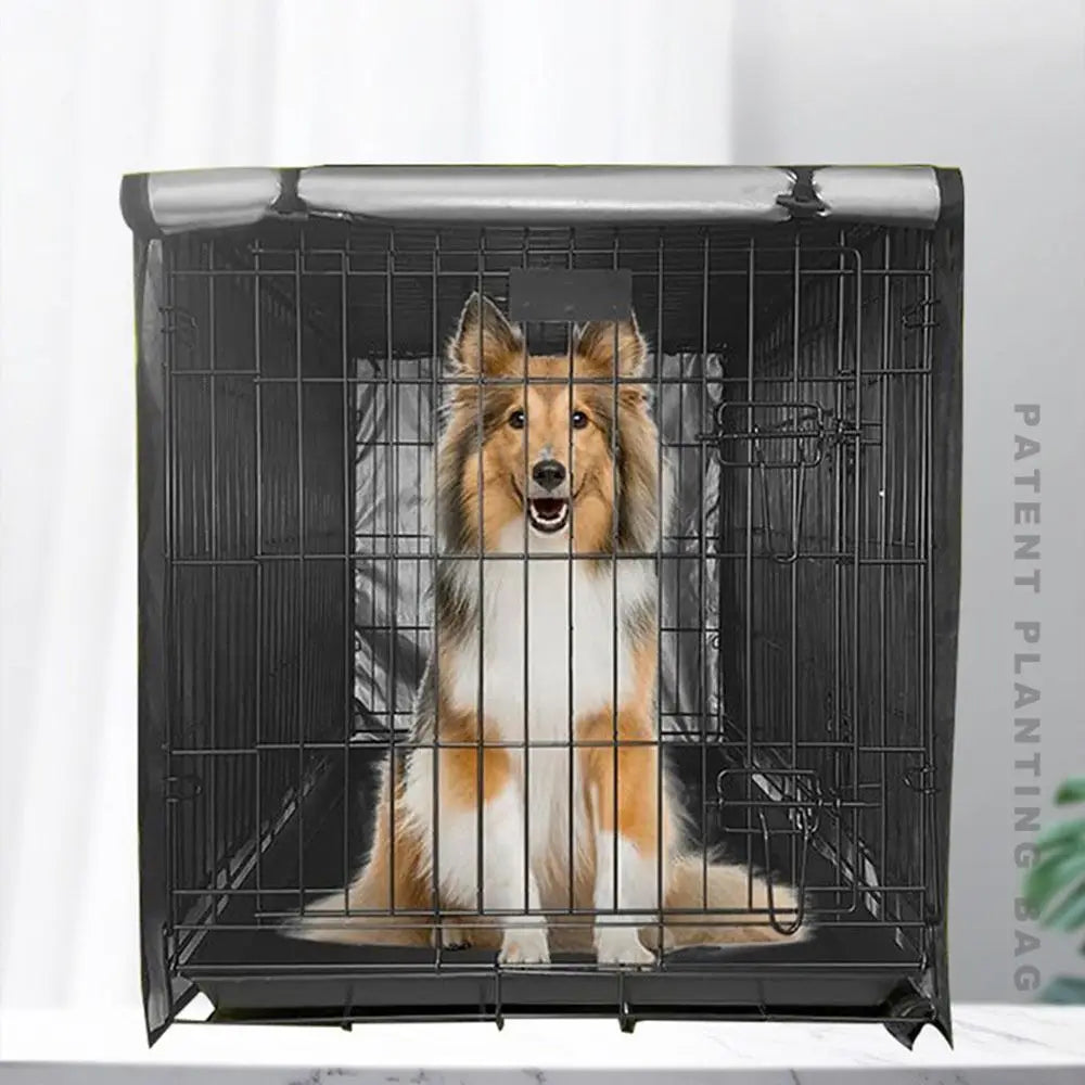 All-Season Waterproof Dog Crate Cover with Mesh Ventilation