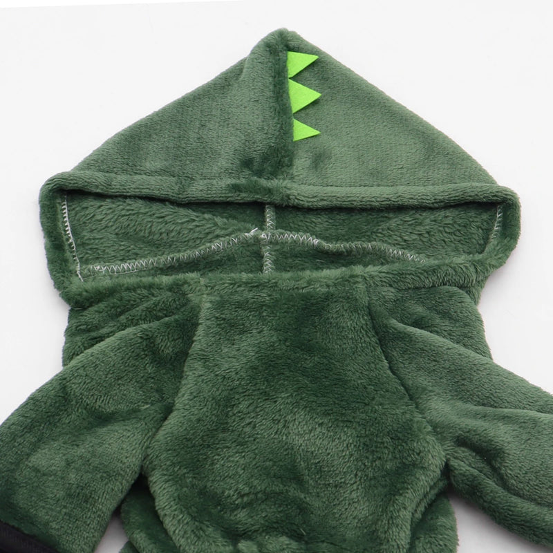Sudadera de Fleece con Capucha de Dinosaurio para Mascotas