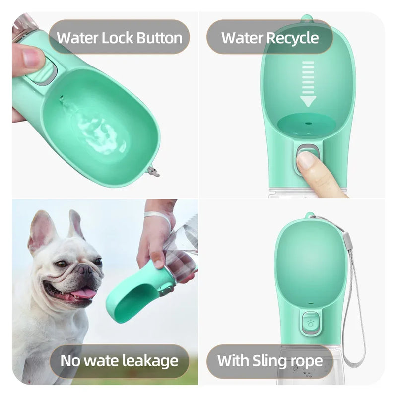 Bouteille d'eau portable pour chien, anti-fuites