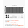 Black retractable mesh safety gate measuring 128 in by 3250 mm for indoor or outdoor use